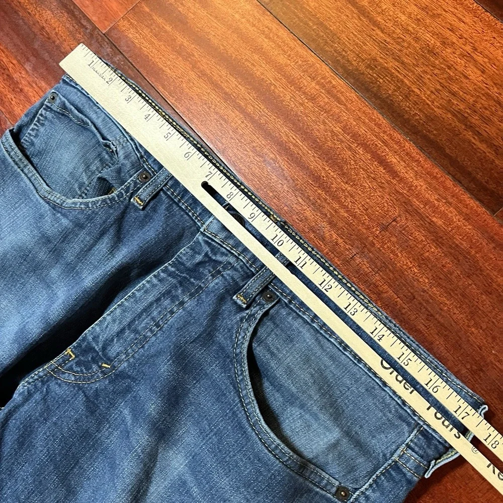 Levis 559 Jeans Men 34x32 Blue Medium Wash Relaxed Straight Fade Whiskering Work
